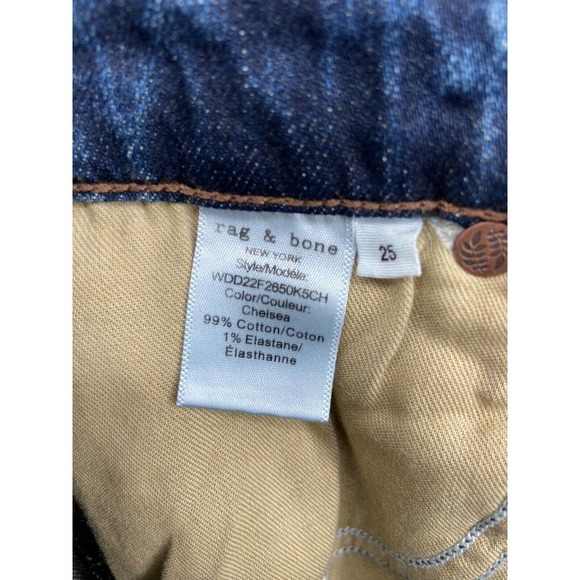 NWT Rag & Bone Jeans Womens Sz 25 Cate Mid‎ Rise Skinny in Chelsea $198 - Picture 14 of 16